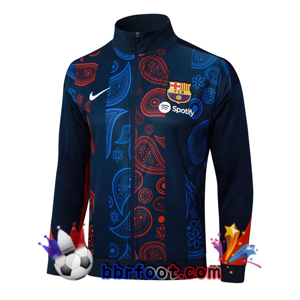 Veste Foot FC Barcelone Bleu Noir Rouge 2025/2026