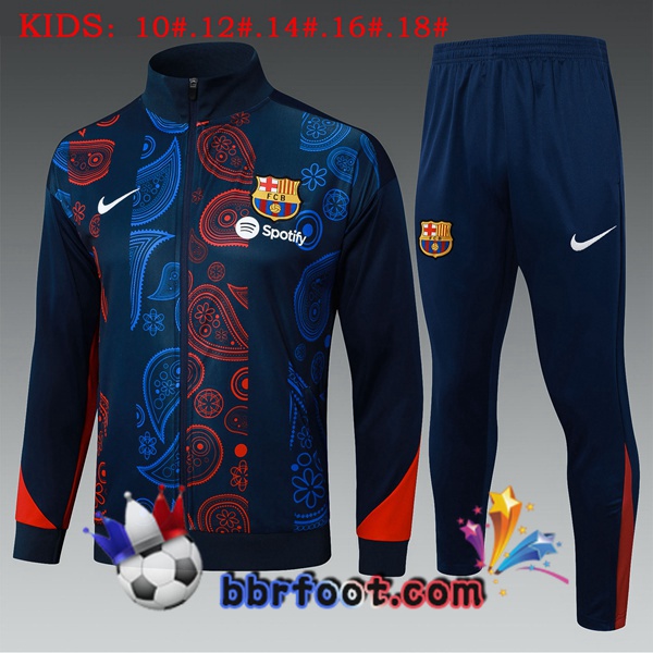 Survetement Foot - Veste FC Barcelone Enfant Bleu Royal 2025/2026