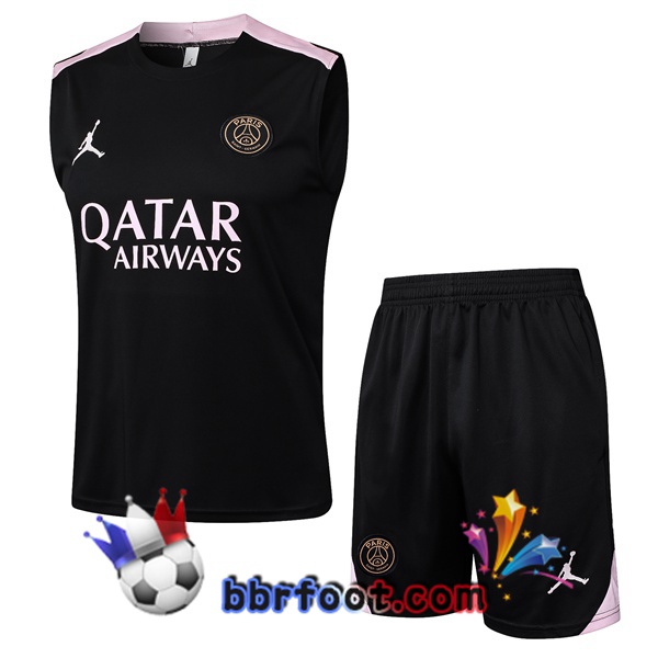 Gilet Foot Jordan Paris PSG + Shorts Noir 2025/2026