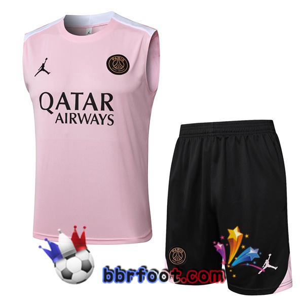 Gilet Foot Jordan Paris PSG + Shorts Rose 2025/2026 Gilet Foot Jordan Paris PSG + Shorts Rose 2025/2026