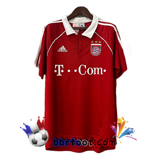 Maillot Foot Bayern Munich Retro Domicile Rouge 2005-2006 Maillot Foot Bayern Munich Retro Domicile Rouge 2005-2006