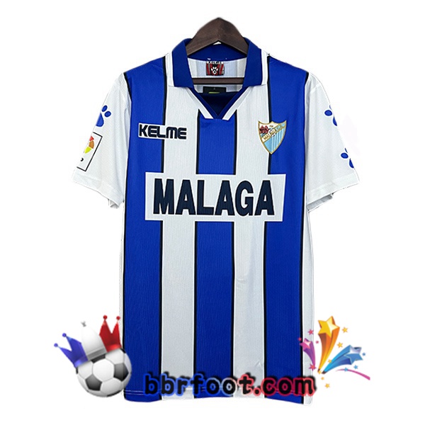 Maillot Foot Malaga Retro Domicile Bleu 1998