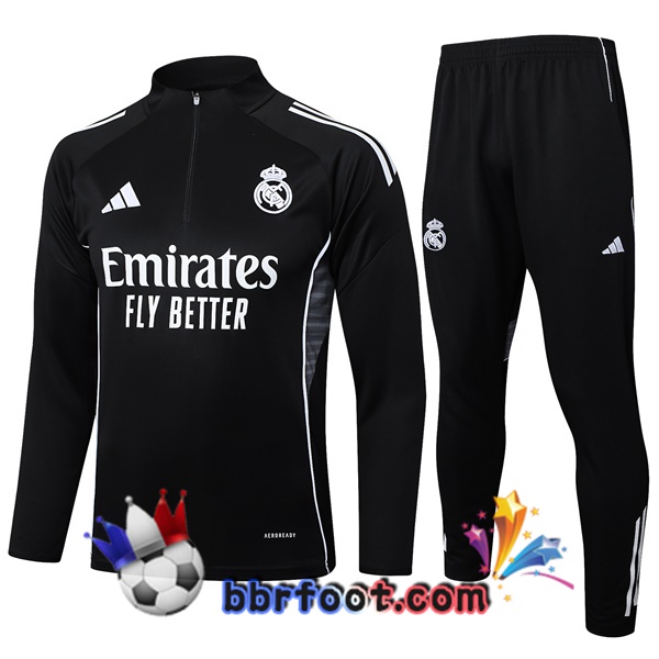 Survetement Foot Real Madrid Noir 2025/2026