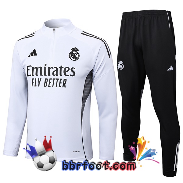 Survetement Foot Real Madrid Blanc 2025/2026
