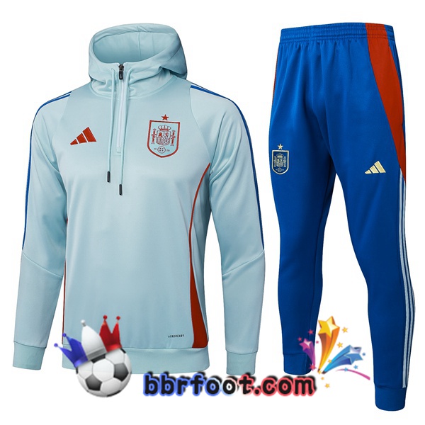 Survetement Foot - Sweat A Capuche Espagne Vert 2025/2026