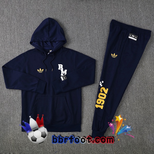 Survetement Foot - Sweat A Capuche Real Madrid Bleu Royal 2025/2026