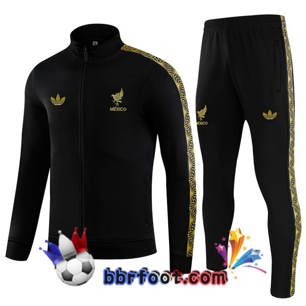 Survetement Foot - Veste Mexique Noir 2025/2026