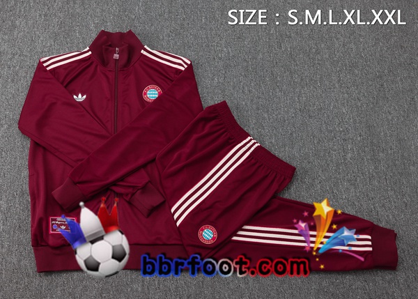 Survetement Foot - Veste Bayern Munich Rouge 2025/2026