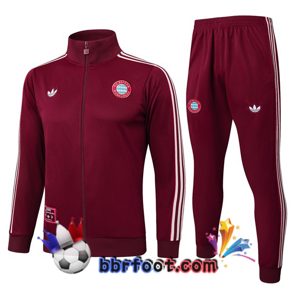 Survetement Foot - Veste Bayern Munich Rouge 2025/2026