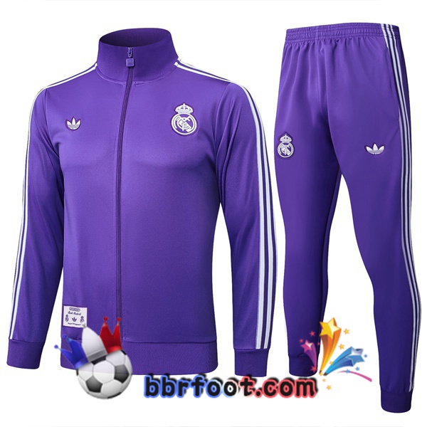 Survetement Foot - Veste Real Madrid Pourpre 2025/2026
