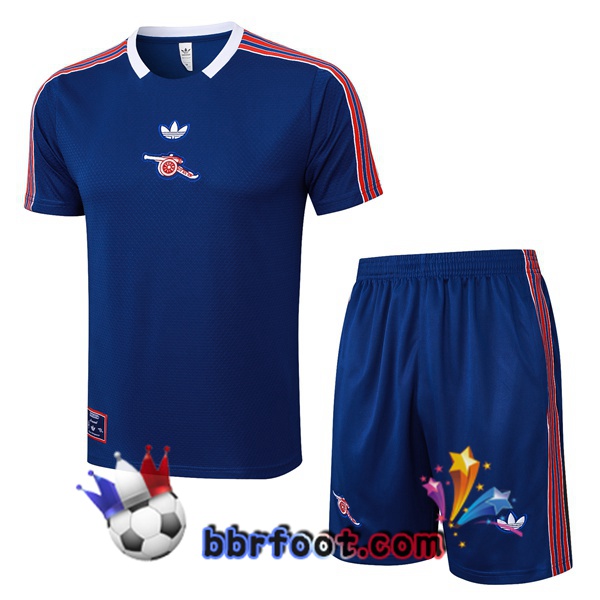 Ensemble Training T-Shirts Arsenal + Shorts Bleu 2025/2026