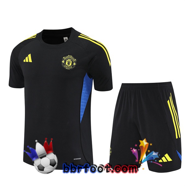 Ensemble Training T-Shirts Manchester United + Shorts Noir 2025/2026