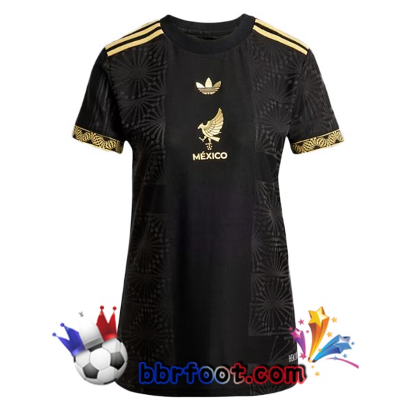 Maillots Equipe De Mexique Femme Noir Jaune 2025/2026