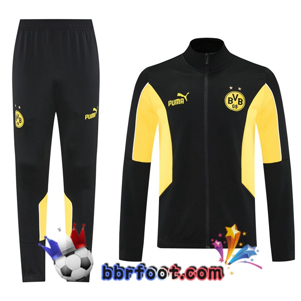 Survetement Foot - Veste Dortmund BVB Jaune Noir 2025/2026