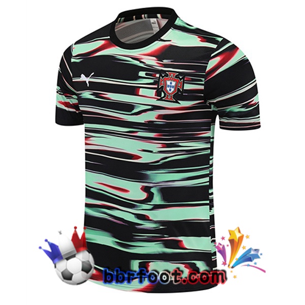 Training T-Shirts Portugal Noir Vert 2025/2026