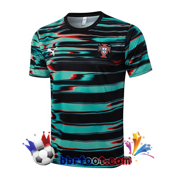 Training T-Shirts Portugal Noir Vert 2025/2026