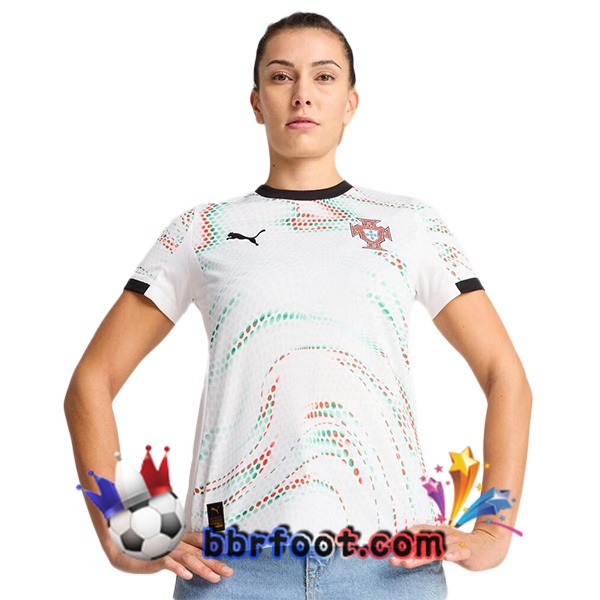 Maillots Equipe De Portugal Femme Exterieur Blanc 2025/2026