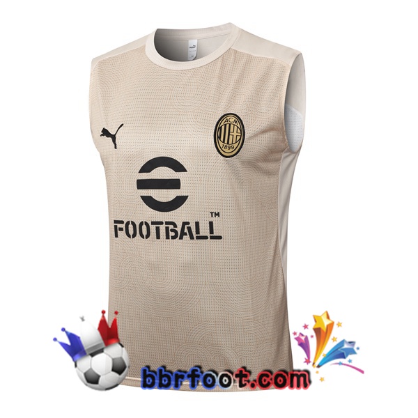 Gilet Foot AC Milan Jaune 2025/2026 Gilet Foot AC Milan Jaune 2025/2026