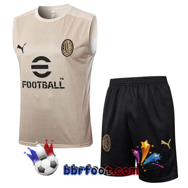 Gilet Foot AC Milan + Shorts Jaune 2025/2026