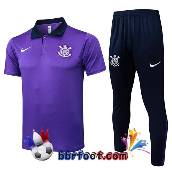 Polo Foot Corinthians + Pantalon Pourpre 2025/2026