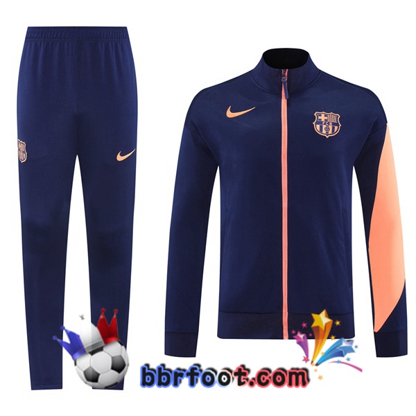 Survetement Foot - Veste FC Barcelone Bleu Royal 2025/2026