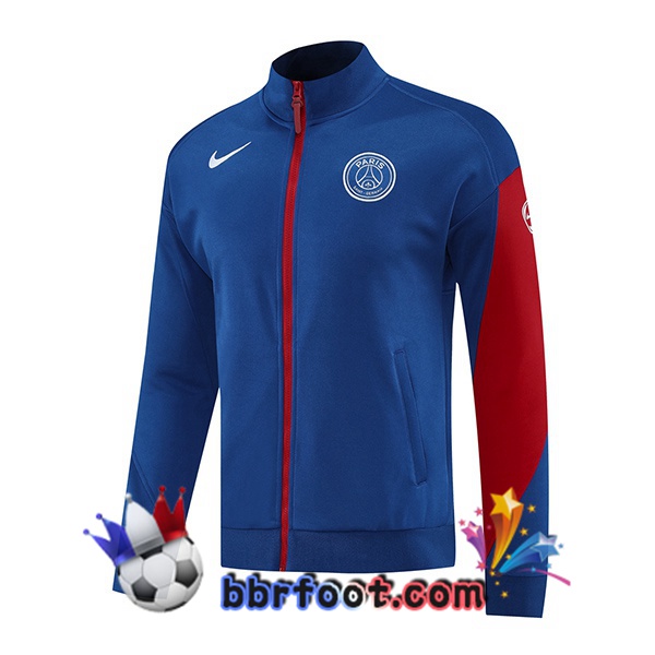 Veste Foot Paris PSG Bleu 2025/2026 Veste Foot Paris PSG Bleu 2025/2026