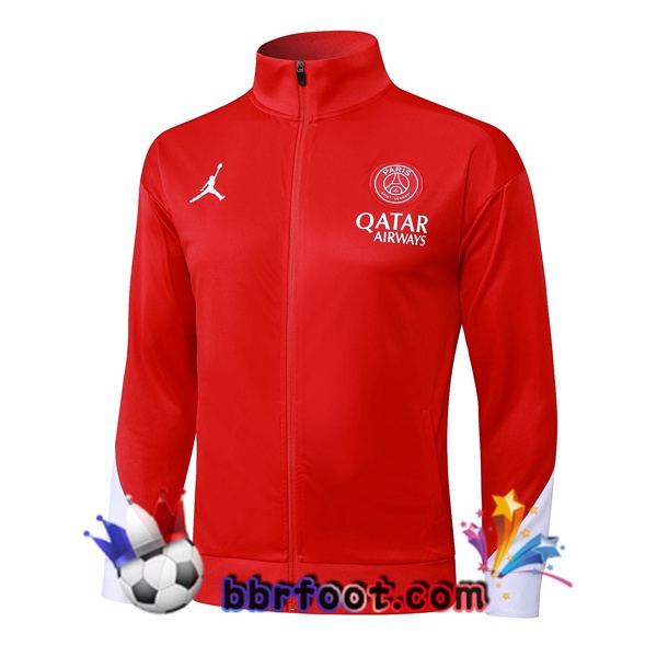 Veste Foot Jordan Paris PSG Rouge 2025/2026
