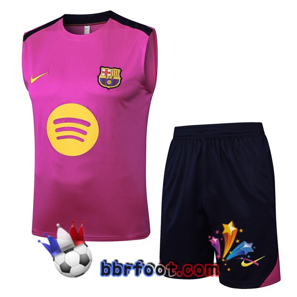 Gilet Foot FC Barcelone + Shorts Pourpre 2025/2026