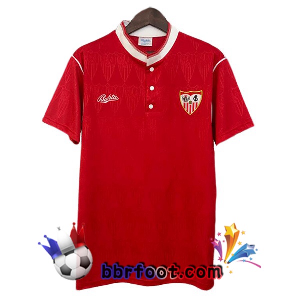 Maillot Foot Sevilla FC Retro Exterieur Rouge 1991-1992
