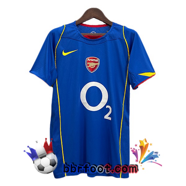 Maillot Foot Arsenal Retro Exterieur Bleu 2004-2005