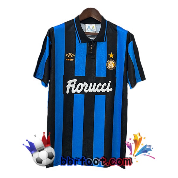 Maillot Foot Inter Milan Retro Domicile Bleu 1992-1994 Maillot Foot Inter Milan Retro Domicile Bleu 1992-1994