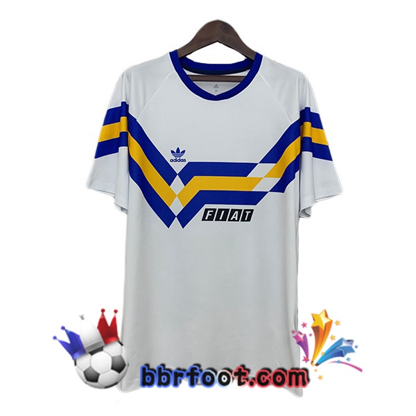 Maillot Foot Boca Juniors Retro Exterieur Blanc 1990-1991