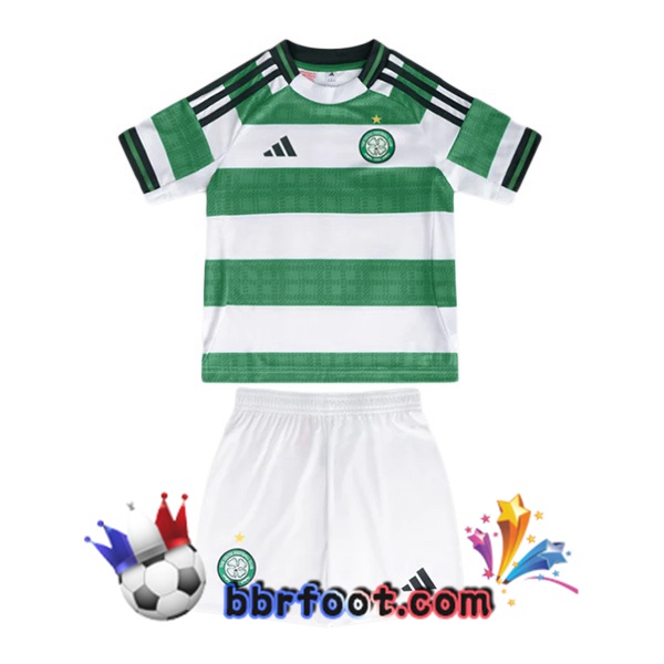 Maillot Foot Celtic FC Enfant Domicile Vert Blanc 2025/2026