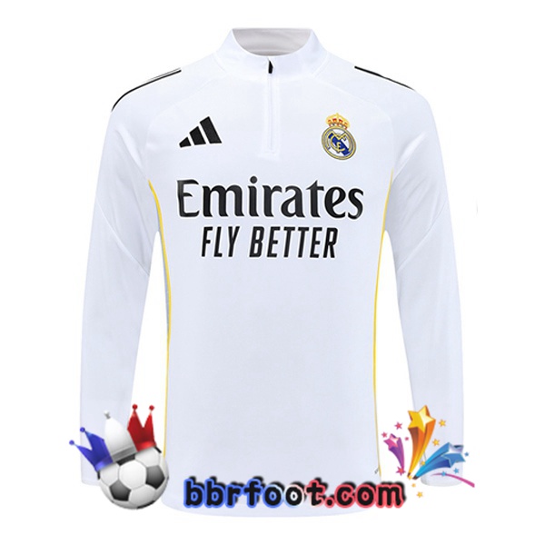 Sweatshirts Homme Real Madrid Blanc 2025/2026