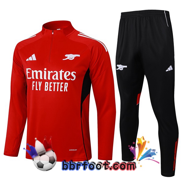 Survetement Foot Arsenal Rouge 2025/2026