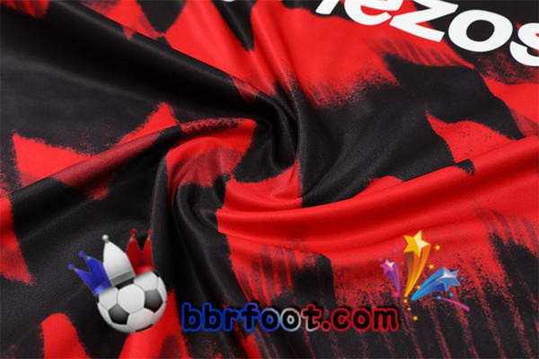 Survetement Foot Manchester United Rouge Noir 2025/2026