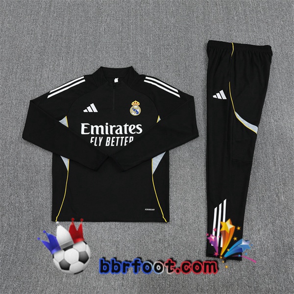 Survetement Foot Real Madrid Noir 2025/2026