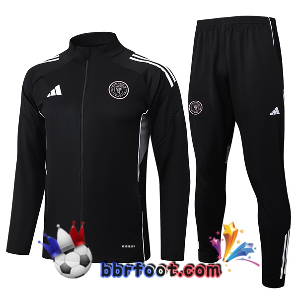 Survetement Foot - Veste Inter Miami CF Noir 2025/2026