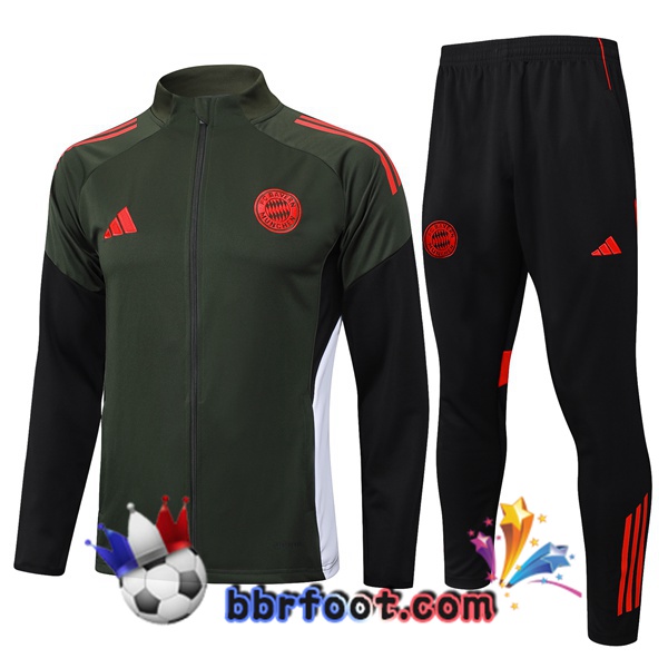 Survetement Foot - Veste Bayern Munich Vert 2025/2026