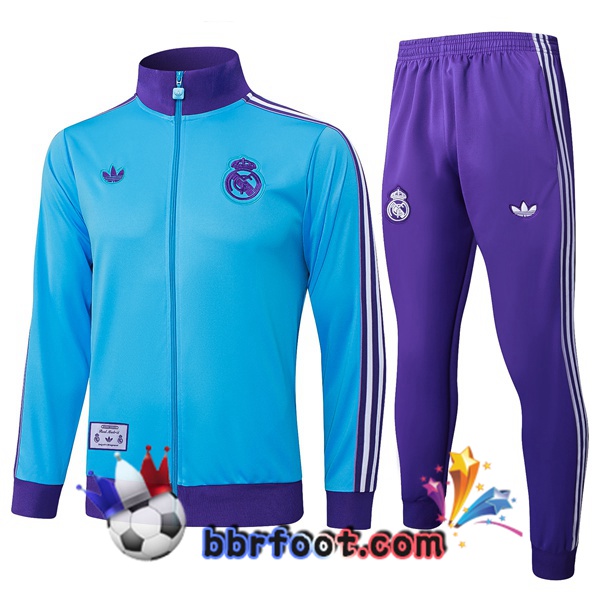 Survetement Foot - Veste Real Madrid Bleu 2025/2026