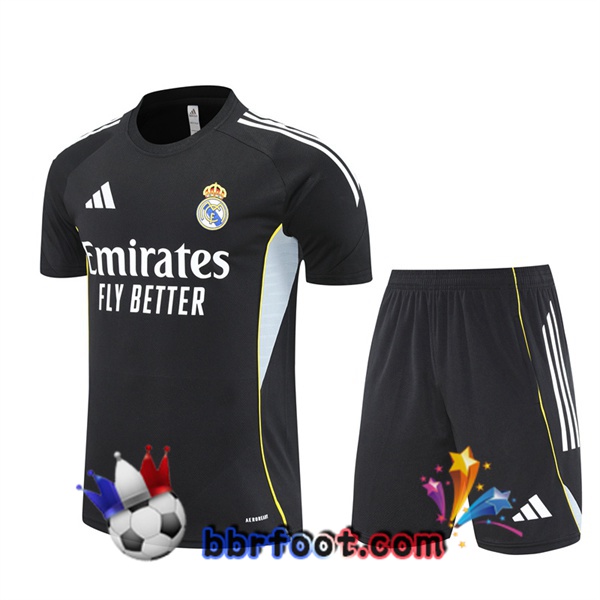 Ensemble Training T-Shirts Real Madrid + Shorts Noir 2025/2026