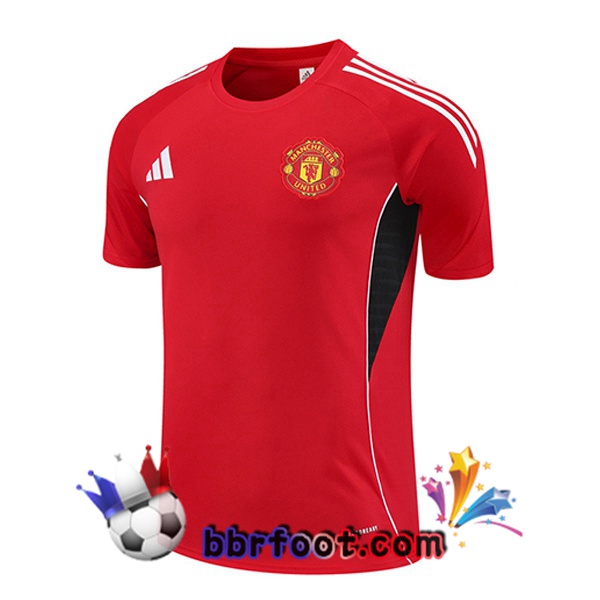 Training T-Shirts Manchester United Rouge 2025/2026