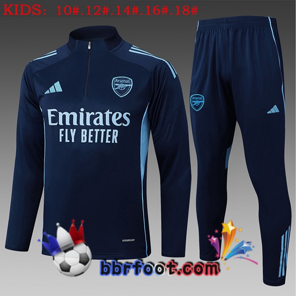 Survetement Foot Arsenal Enfant Bleu Royal 2025/2026