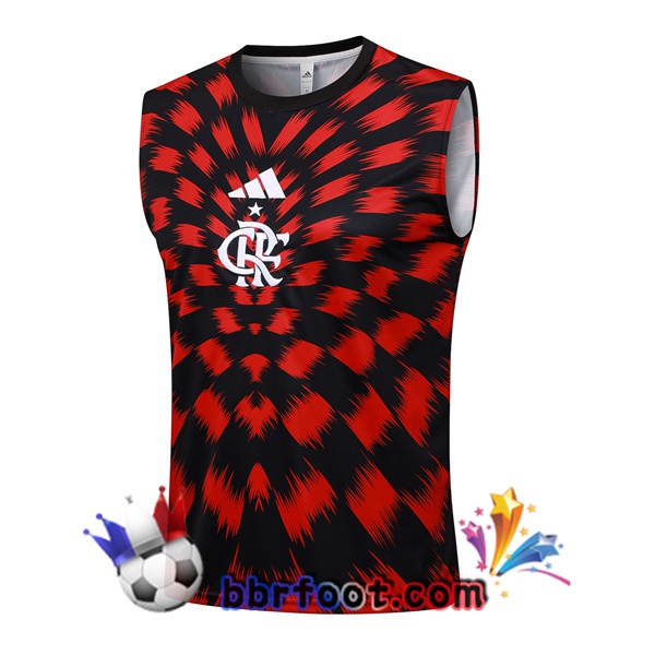 Gilet Foot Flamengo Rouge Noir 2025/2026