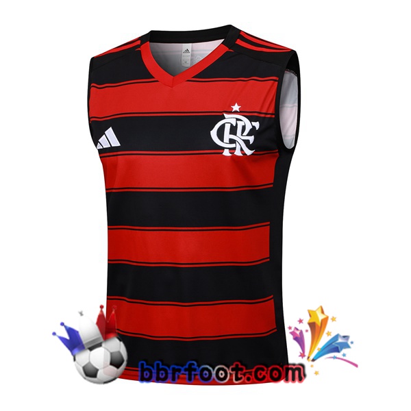 Gilet Foot Flamengo Rouge Noir 2025/2026