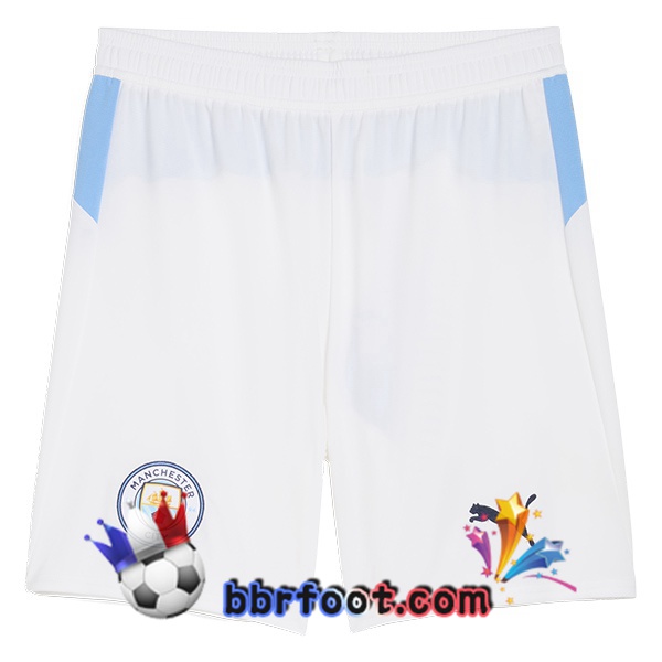 Short Foot Manchester City Domicile Blanc 2025/2026