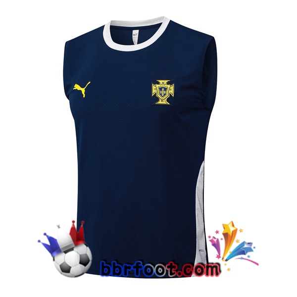 Gilet Foot Portugal Bleu Royal 2025/2026