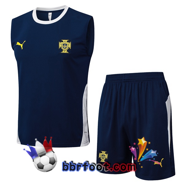 Gilet Foot Portugal + Shorts Bleu Royal 2025/2026 Gilet Foot Portugal + Shorts Bleu Royal 2025/2026