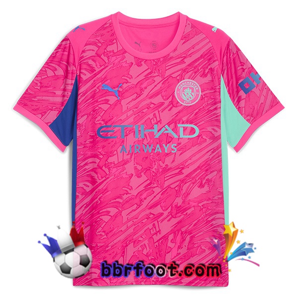 Maillot Foot Manchester City Gardien de but Rose 2025/2026
