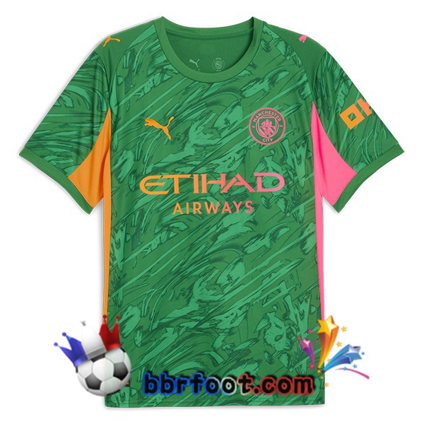 Maillot Foot Manchester City Gardien de but Vert 2025/2026